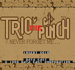 Trio The Punch - Never Forget Me... (World) Title Screen